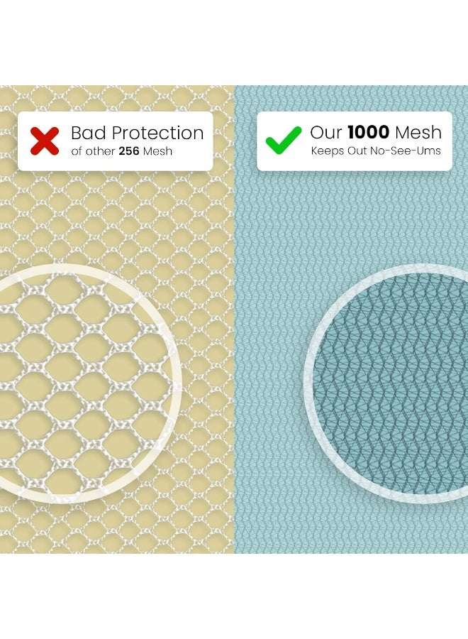Universal Backpackers Baby Mosquito Net for Prams, Carry Seat and Bassinet - Elastic Cord for a Secure Fit - Mosquito Net Children for Joggers, Car Seat and Pack N Play - 1000 Mesh Insect Protection Pram - Image 3
